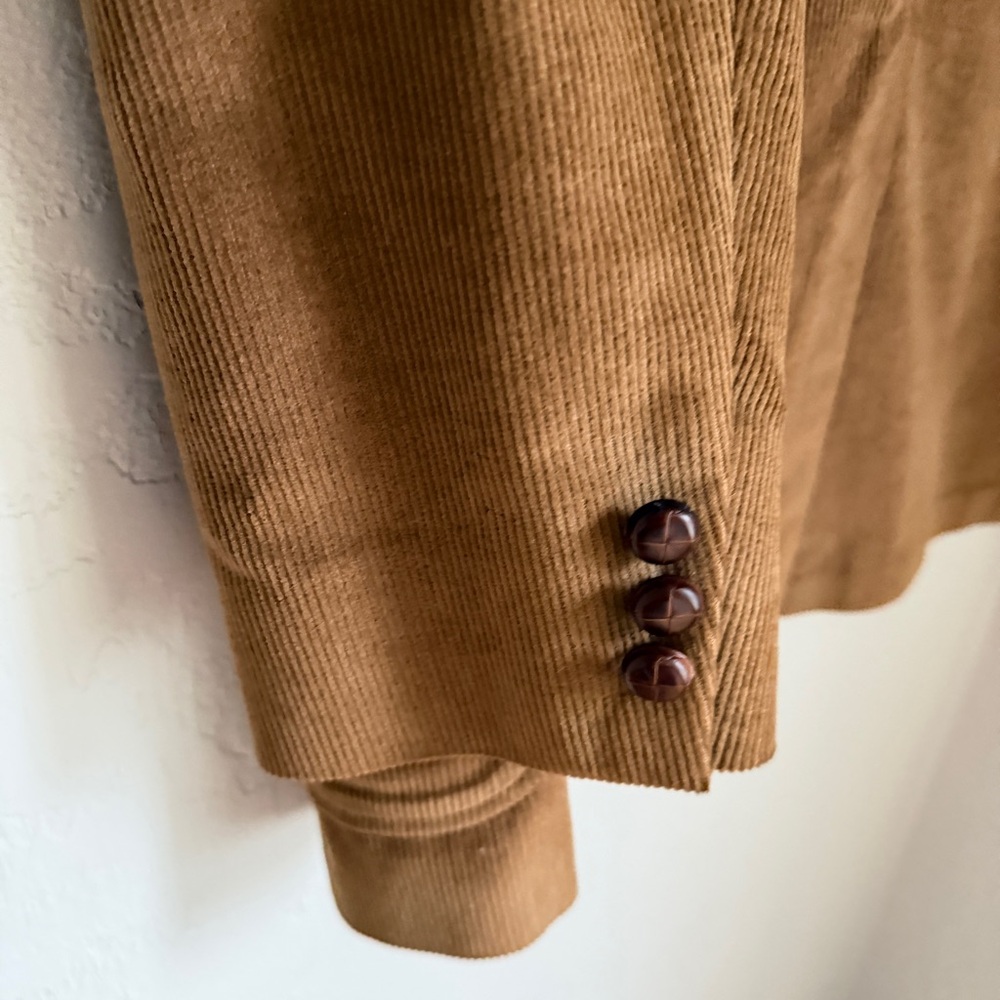 Haggar‎ Jacket Men's Vintage Corduroy Blazer in Dark Tan Size 40R - Picture 4 of 13